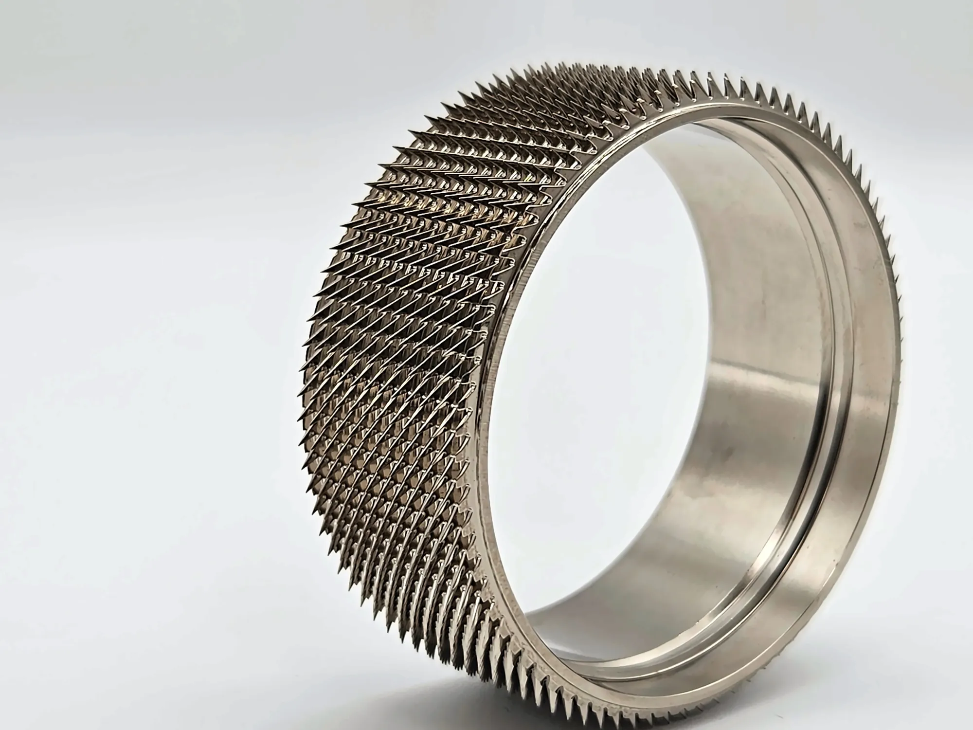 JSM OB20DN solid ring (clothing ring) three-quarter view for Schlafhorst Autocoro and Rieter spinning machines