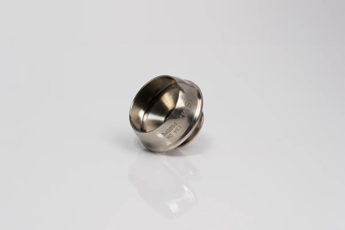 JSM DN diamond-coated rotor cup T34 DN for open-end spinning machines, surface hardness 1000–1200 HV.
