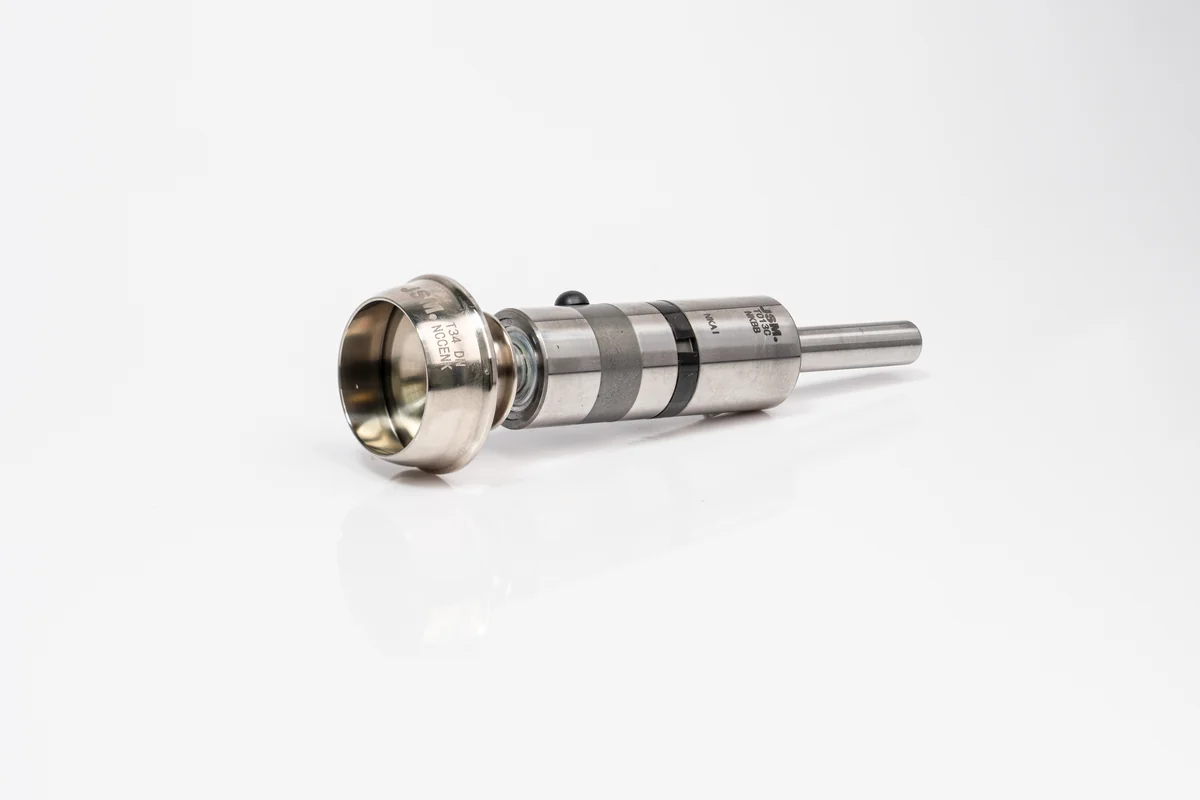 JSM T34 DN rotor complete assembly with rotor cup, spindle and bearing for Autocoro and BD open-end spinning machines.